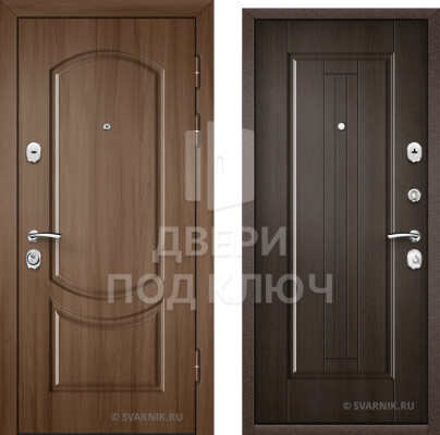 Уличная дверь под ключ, шпон ДПК-5347
